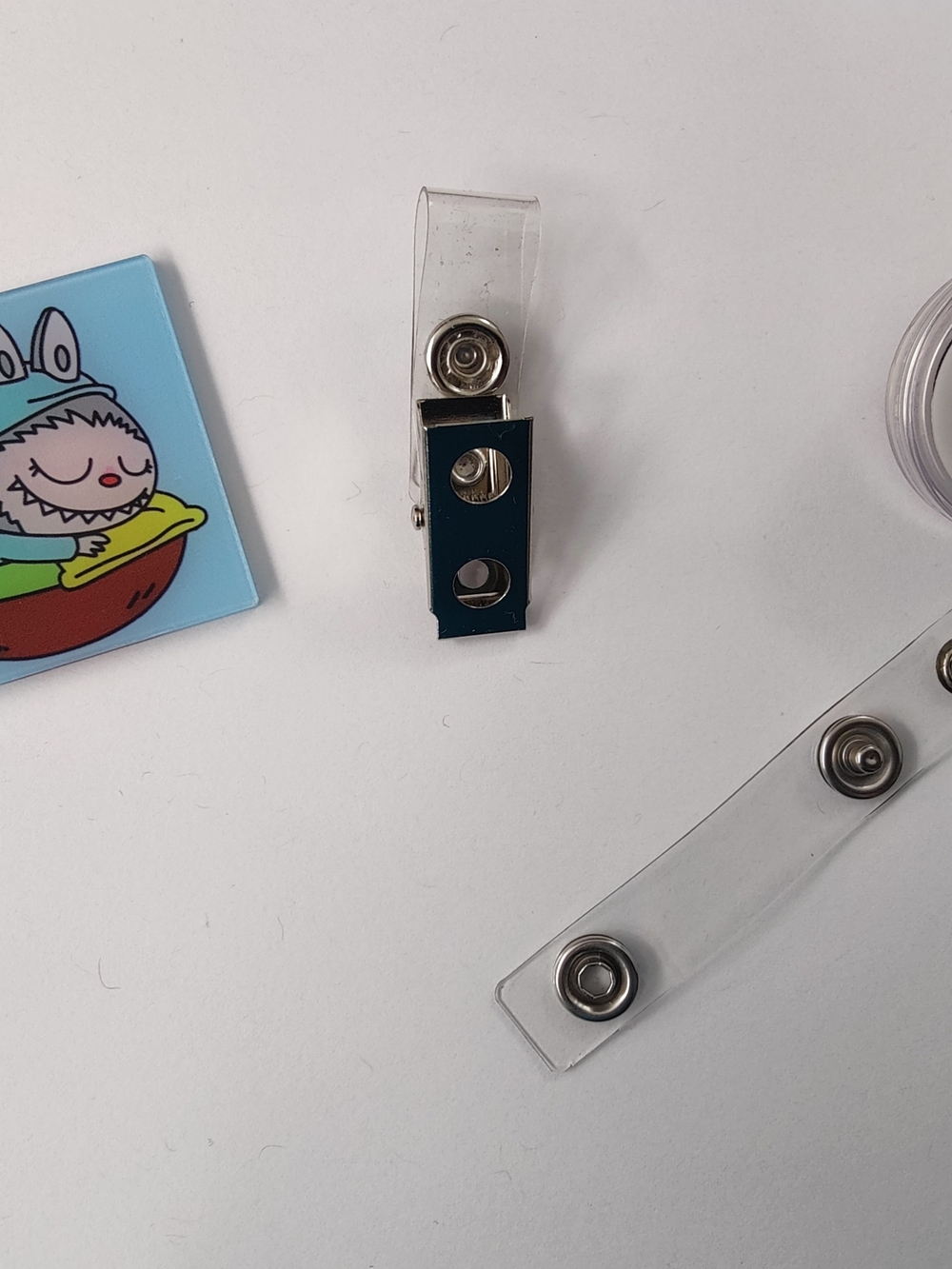 Handmade Badge Reel- Labubu Blue